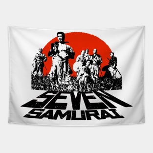 Seven Samurai Japan Style Tapestry