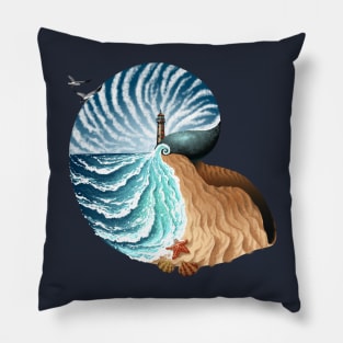 Nautilus beach Pillow