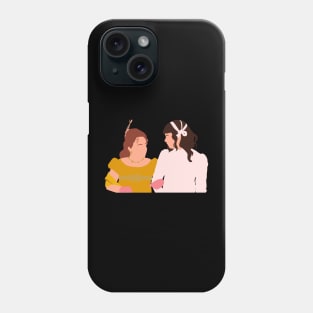 Penelope Feathertop and Eloise Bridgerton Characters Illustration Phone Case