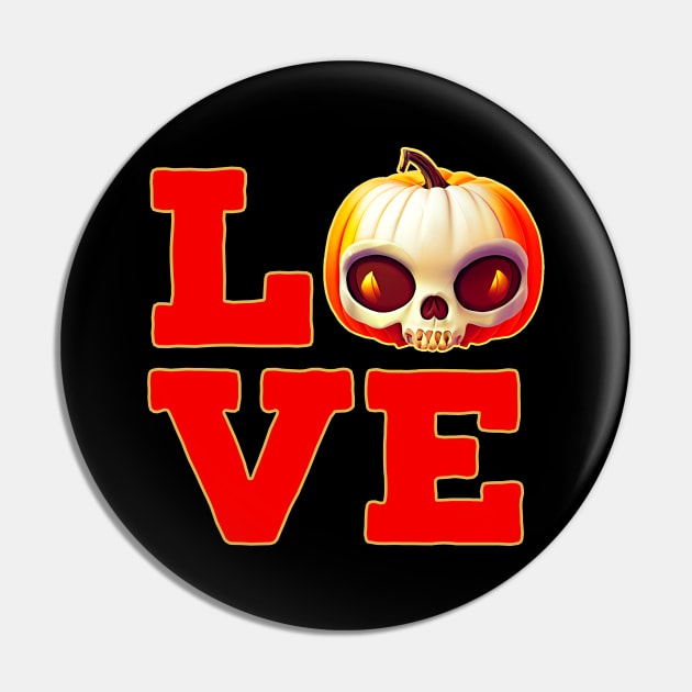 Pumpkin Love Halloween Design Pin by Edongski303 Teepublic Merch