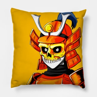 Samurai Skull Pillow