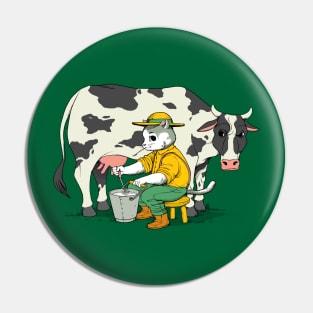 Cat Farmer Pin