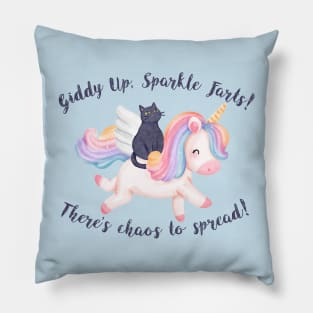 Giddy Up, Sparklefarts! Pillow