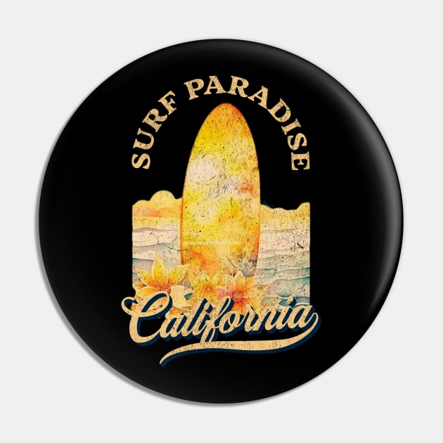 Surf paradise Pin by Craftycarlcreations