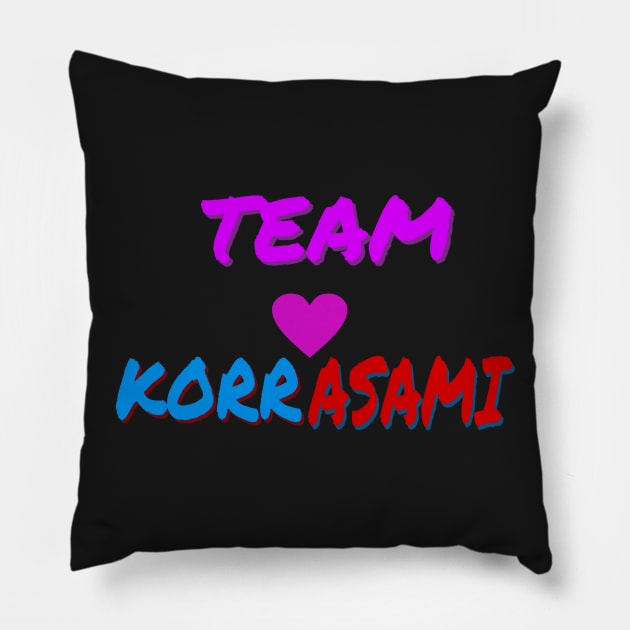 Team KorrAsami Pillow by HeartsInspiredRunning