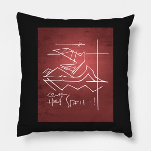 Holy Spirit religious symbols and phrase Pillow