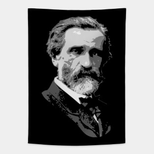 Giuseppe Verdi Black and White Tapestry