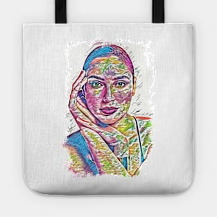 Beautiful GAL Fan Art Abstract Portrait Tote