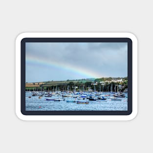 Rainbow Over Falmouth Harbour Magnet