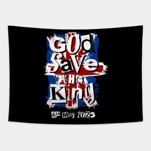 God Save the King Charles III Coronation May 6th 2023 Tapestry