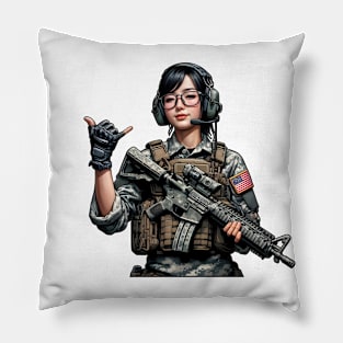 Tactical Girl Pillow