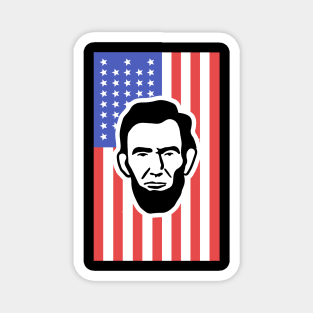 Lincoln - American Civil War North Union Flag Magnet