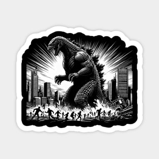 Godzilla in the City Magnet