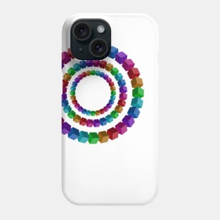 Circles illustion Phone Case