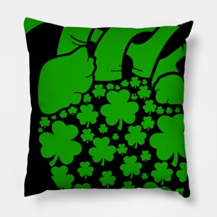 Shamrock Heart Cardiac Nurse St Patricks Day Pillow