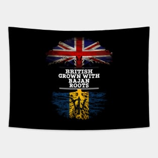British Grown With Bajan Roots - Gift for Barbados With Roots From Bajan Tapestry