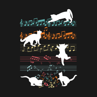 Music Note Cat T-Shirt