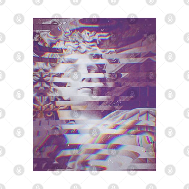 Abstract Glitch Statue Of David ††† Nihilist Aesthetic Design by DankFutura