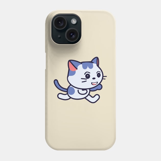 cute kawaii cat cartoon Phone Case by Kawaii Bomb