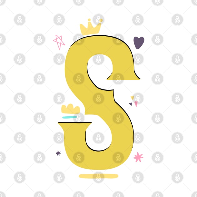"S" This Is Letter S Capital First Letter In Your Name by chidadesign