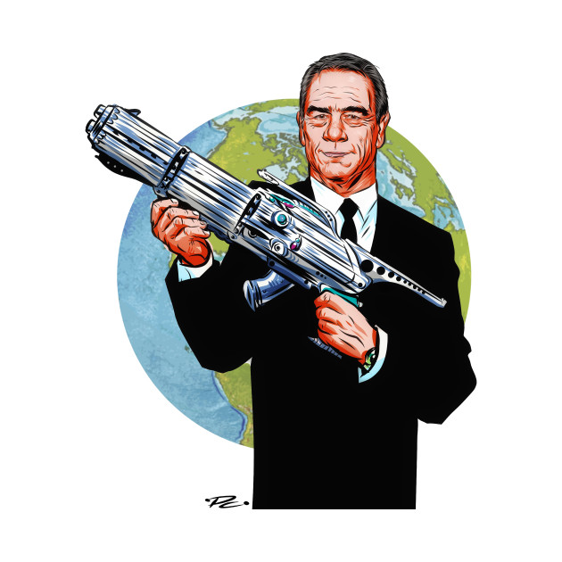 Tommy Lee Jones - An illustration by Paul Cemmick by PLAYDIGITAL2020