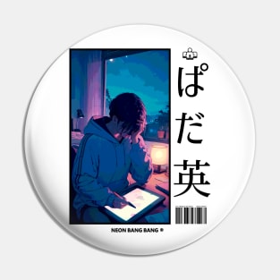 Lofi Hip Hop Study Manga Anime Aesthetic Japan Pin