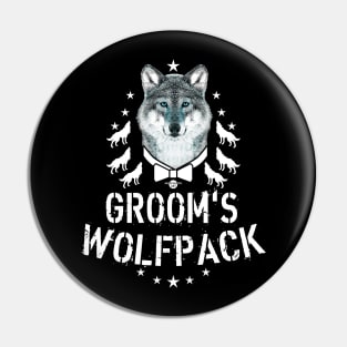 164 Wolf GROOM Wolfpack Beer Party Pin