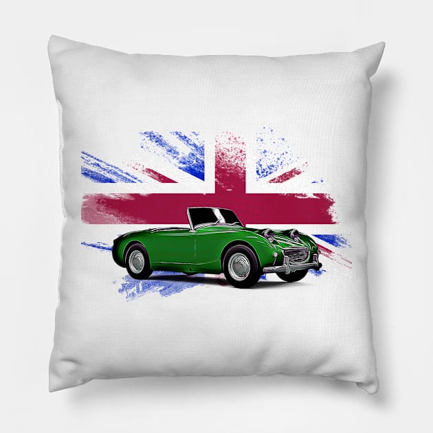 Sprite United Kingdom Print Pillow by Auto-Prints