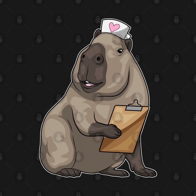 Capybara Nurse Notepad by Markus Schnabel