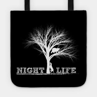 Raccoon Hunting Shirt Night Life Raccoon Gifts Tote