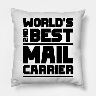 2nd best mail carrier Pillow