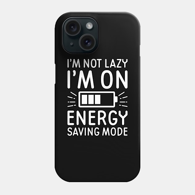 Energy Saving Mode Phone Case by CreativeJourney