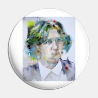 OSCAR WILDE watercolor portrait .13 Pin