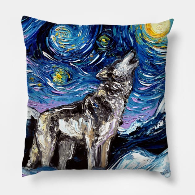 Lupine Night Pillow by sagittariusgallery