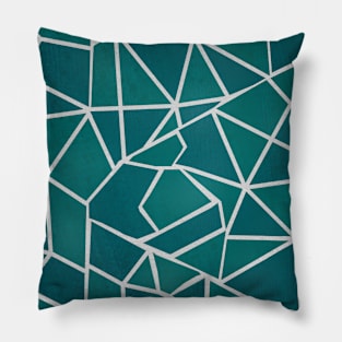 Turquoise design with shiny details Pillow