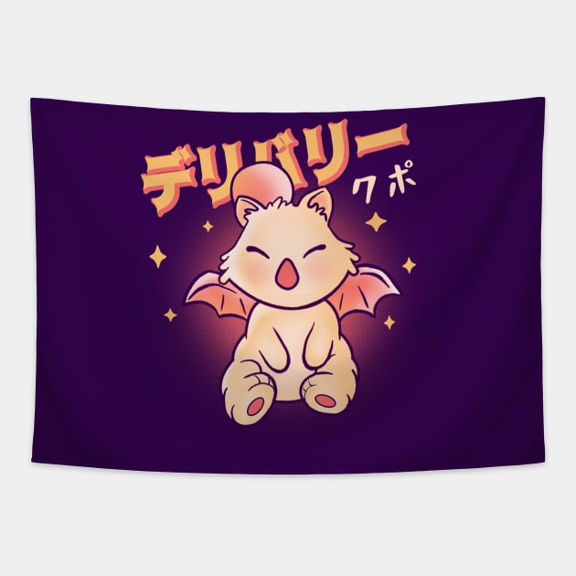 KUPO DELIVERY cute moogle final fantasy monster Tapestry by leepianti