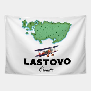 Lastovo Croatia map Tapestry