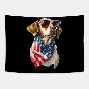 Independence Day Dog Tapestry