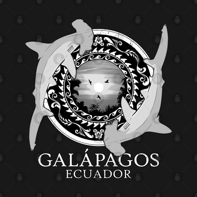 Hammerhead Sharks Ecuador Galápagos by NicGrayTees