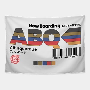 Vintage Albuquerque ABQ New Mexico Retro Travel Tapestry