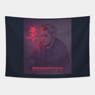 Dean Winchester | Neon Art Tapestry