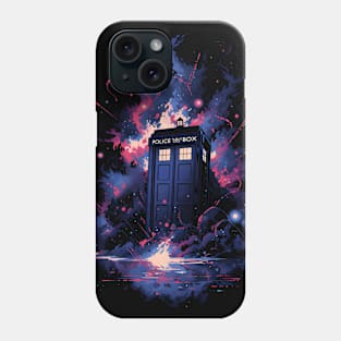 Vaporwave Tardis Phone Case