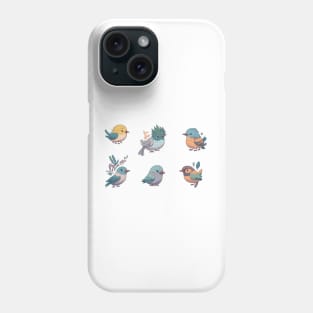Cute Birds Sticker Pack 3 Phone Case