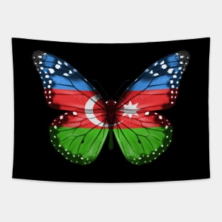 Azerbaijani Flag  Butterfly - Gift for Azerbaijani From Azerbaijan Tapestry