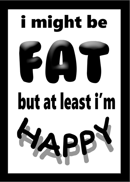 Fat and Happy Kids T-Shirt by APOCALYPTIK