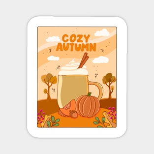 Cozy Autumn Magnet