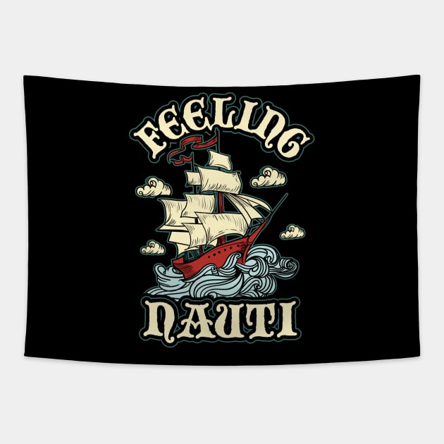 Nautical Anchor Pirate Sailing Boat Gift Sailor Tapestry by aneisha