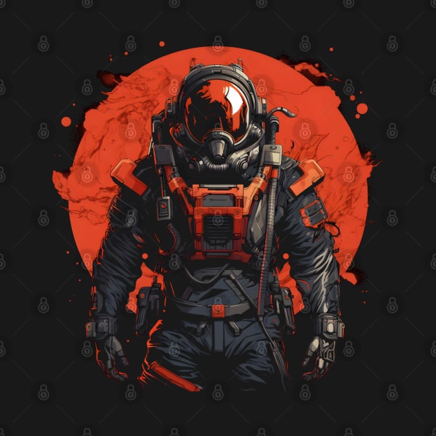 Mars Marine - Red Planet - Sci-fi by Fenay-Designs