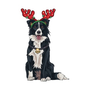 Border Collie Pet Christmas Dog Lover Owners Collie Mom T-Shirt