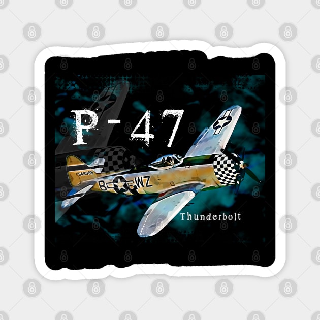 Thunderbolt P47 Magnet by aeroloversclothing